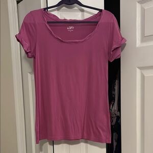LOFT Women's Pink Top